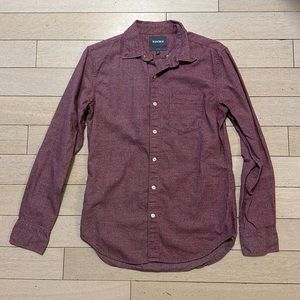 Bonobos Slim Fit Red Button Down SIZE S